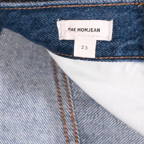 Madewell The Mom Jean Women's Blue Medium Wash High Rise Tapered Denim Size 23 - Picture 4 of 11